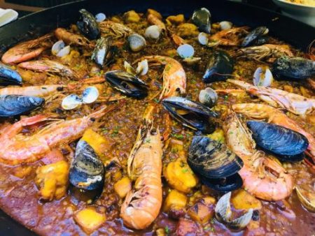 Paella-algunos ejemplos de los menús