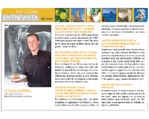 Sinnwell Chef entrevista en Ibiza